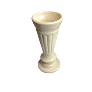Haeger‎ USA Cream Ceramic Column Pedestal Bud Vase #3968 Collectible Grecian